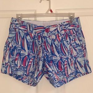 Lilly Pulitzer 00 Callahan Shorts Red Right Return